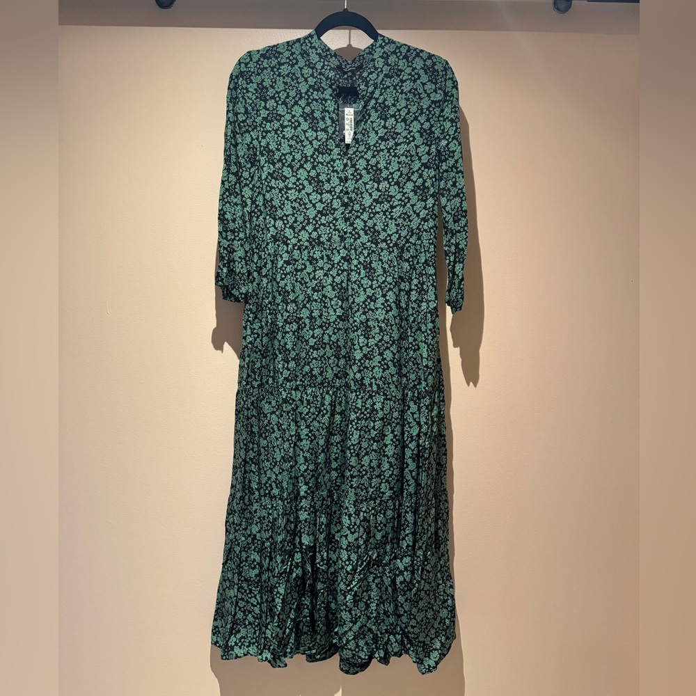 Madewell tiered midi dress